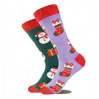 Chaussettes de Noël unisexes pour homme et femme, anti-transpiration, anti-frottement, toutes saisons, taille unique, en coton, vente chaude