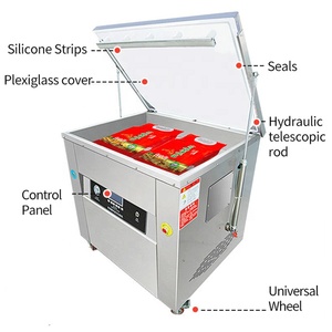 Machine d'emballage sous vide multifonctionnelle à chambre unique et double scellage pour sacs en briques, avec fonction de façonnage de riz double face, modèle Dz-650 à prix abordable, certifiée CE - Product Image 5