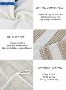 Chiffon de cuisine en fibre de bambou, doux, absorbant, réutilisable, avec accroche pour le lavage de la vaisselle et le nettoyage des surfaces de cuisine - Product Image 6