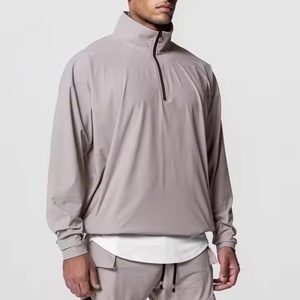 Sudadera con cremallera de cuarto de muestra gratis para hombre, muestra gratis, chaqueta con cuello levantado hecha a medida con bolsillos laterales - Product Image 1