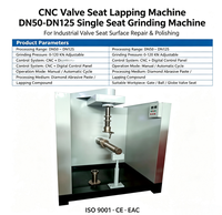 Machine à affûter les sièges de soupapes CNC DN50-DN125, machine de rectification de sièges simples pour la réparation de soupapes industrielles