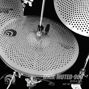 Beatello IZNIK Juego de platillos de latón de 14 pulgadas Mute Hi-Hat 16 + 18 pulgadas <span class=keywords><strong>Crash</strong></span> 20 pulgadas Ride Pack Tambores de bajo volumen Gong & Cymbals" - Product Image 6