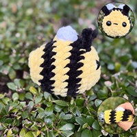 Animaux en crochet soufflant des bulles en gros, mini pingouins en crochet, balles anti-stress, animaux en peluche à tricoter à presser, jouet pour enfants, cadeau