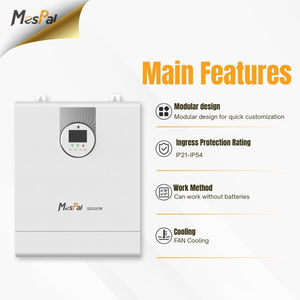 Onduleur solaire hybride MPPT à onde sinusoïdale pure Mespal monophasé 5,2 kW, onduleur solaire hybride 5 kW, parallèle, 9 unités disponibles - Product Image 4