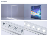 Boîte à lumière 10s Assemblage Pliant Outil Seg Gratuit Double Face Tissu Led Affichage Publicité Bannière led menu boîte à lumière