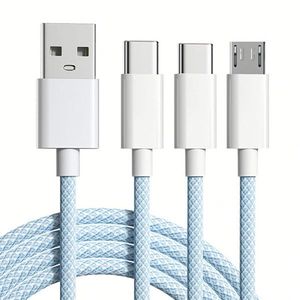 สายชาร์จ 66W 3 in 1 สายดาต้าอเนกประสงค์ ชนิด Type C/IP/Micro สำหรับสมาร์ทโฟน - Product Image 1