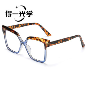 Gafas con Marco Cuadrado y Filtro de Luz Azul Sin Receta para Mujer, Marco Ancho, Lentes de PC Anti-Radiación - Product Image 4