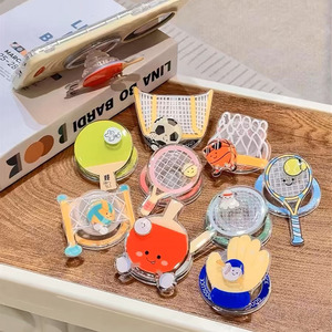 Support magnétique puissant pour téléphone avec breloques mignonnes de baseball, <span class=keywords><strong>badminton</strong></span> et ping-pong – Support adhésif anti-choc pour téléphone - Product Image 1