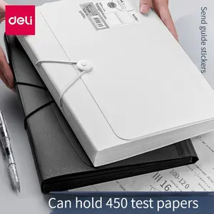 Deli 5236 Test Paper Storage Bag Folder Insert Clear A4 Document Bag Organizing Roll Storage Bag high quality