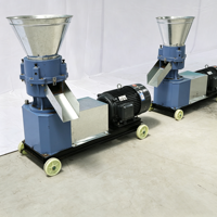 Moulin à granulés à matrice plate pour aliments de volaille (50-100 kg/h) – Prix le plus bas – Idéal pour les usines d'aliments pour animaux