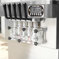 Nouvelle machine à crème glacée multifonctionnelle Koring pour 5 saveurs (lait, yaourt, fruits), usage commercial intensif, 110/220V, certifiée CE et NSF, garantie 1 an