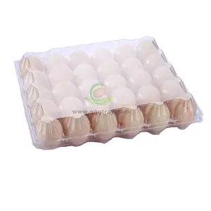 30 holes of disposable transparent packaging plastic egg tray for supermarket farm pet blister packaging accept customization