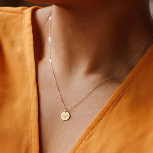 Pendentif de naissance minimaliste pour femmes, bijoux fantaisie, avec chaîne ajustable, breloque pour fleur de mois - Product Image 6