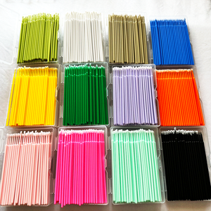 Spazzole Microfibra Monouso Rosa Colorate all'Ingrosso, 100 Pezzi, per Applicazione Extension Ciglia - Product Image 1