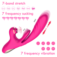 3-in-1 Klitoris-Sauger Vibrator für Frauen G-Punkt Zungen-Leck-Vakuum-Stimulator Dildo Anal Erotikspielzeug für Erwachsene ab 18