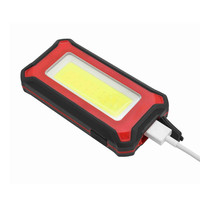 Lampe de travail LED rechargeable par USB, portable, magnétique, avec batterie de secours