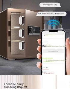 Caja Fuerte Inteligente <span class=keywords><strong>de</strong></span> Lujo con Cerradura Electrónica Digital Oculta con Huella Dactilar, Caja Fuerte <span class=keywords><strong>de</strong></span> Acero con Wifi para <span class=keywords><strong>Hogar</strong></span>, Oficina y Hotel - Product Image 3