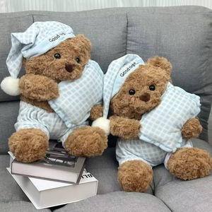 Haute qualité personnaliser grand en vrac drôle <span class=keywords><strong>bonne</strong></span> <span class=keywords><strong>nuit</strong></span> ours en peluche en peluche ensembles bébé réconfortant en peluche animaux jouets pour enfants cadeau - Product Image 3