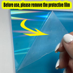 Lámina Acrílica Holográfica Iridiscente Aurora de 1/8\" Bridgevia, Colores Vibrantes, Diferentes Ángulos de Visión, Corte de 200x300mm para Manualidades - Product Image 3