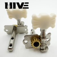HIVE Double-hole Steel Single-action Classical Guitar Tuning Pegs Open-gear Folk Guitar Electric Guitar Tuning Pegs Accessories