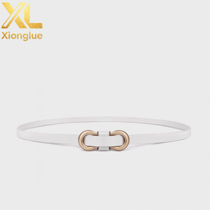 Nouvelle Arrivée Ceintures en Cuir Véritable pour Femme avec Boucle en Alliage Doré Ceinture Fine Ajustable pour Femme - Product Image 6