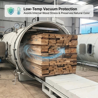 Séchoir à bois à radiofréquence sous vide JYC, machine de séchage de bois entièrement automatique, sans craquellement, certifiée CE
