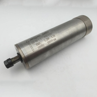 Kit Motor Spindle CNC Berpendingin Air 1.2KW 60000RPM Kecepatan Tinggi ER11 Nose 62mm Clamp untuk Mesin Ukir Kayu CNC