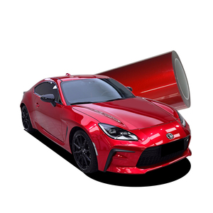 Film de protection de voiture en vinyle PET haute brillance rouge métallisé, couleur d'origine, en promotion - Product Image 1