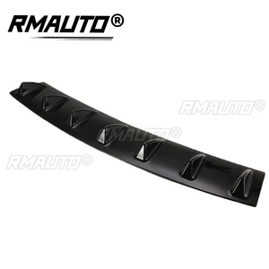 Diffuseur de pare-chocs arrière universel 7 ailettes 35/55/80cm en fibre de carbone ABS, aileron de diffuseur de châssis type aileron de requin pour personnalisation automobile - Product Image 6