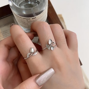 S925 Sterling Silver Tulip <b>Ring</b> For Women Minimalist Floral Design Everyday Wear - Product Image 4