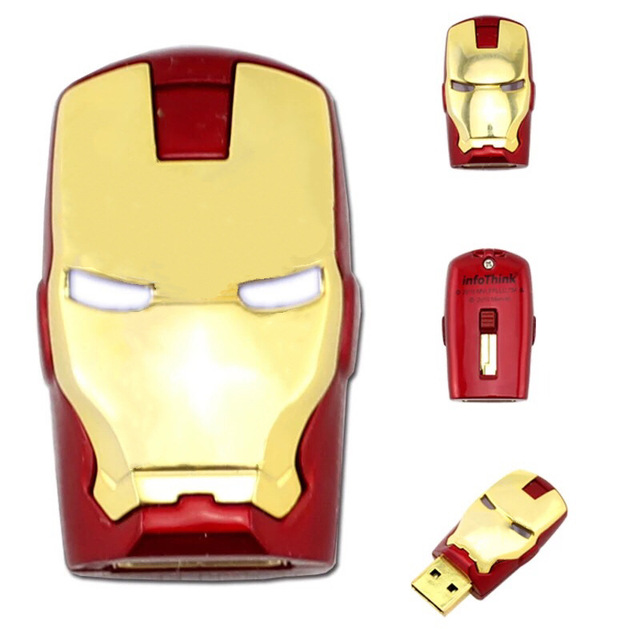 Cartoon Super Man USB 2.0 Flash Drives 1GB-128GB Capacity Eco-Friendly & Encryption 1-Year Warranty