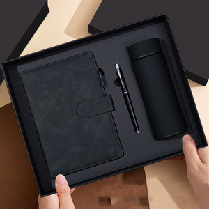 Coffret Cadeau d'Entreprise Premium Personnalisé : Carnet avec <span class=keywords><strong>Stylo</strong></span> et Bouteille Isotherme pour l'Identité de Marque des Dirigeants – Coffret d'Affaires - Product Image 5
