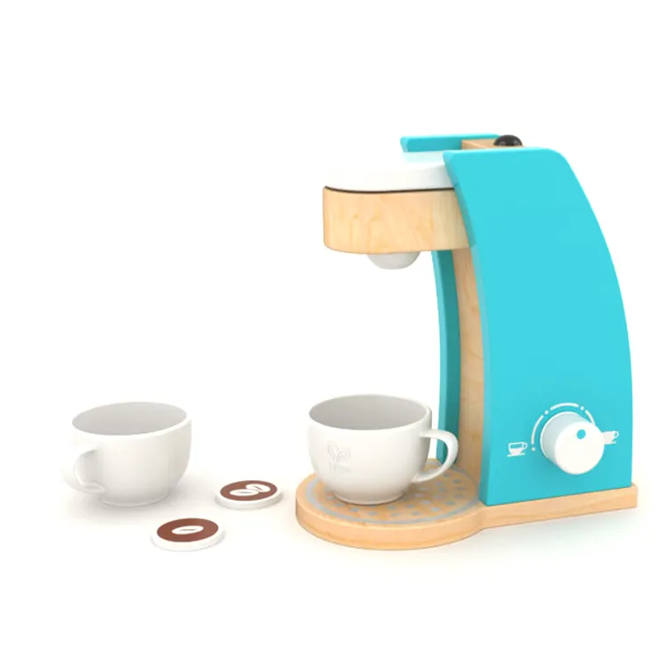 子供のためのふり遊びおもちゃ子供のための木製のDiyおもちゃのコーヒーマシン