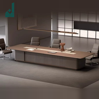 Table de conférence rectangulaire minimaliste moderne pour 20 personnes et ensemble de chaises pour bureau d'entreprise, salle de réunion, espace de formation