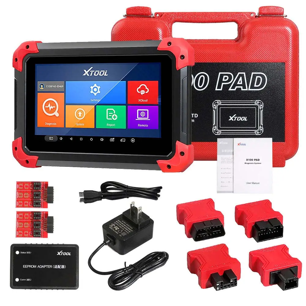 XTOOL X100 PAD โปรแกรมเมอร์รถยนต์มืออาชีพ OBD2สแกนเนอร์ที่มีแท็บเล็ต X100 PAD