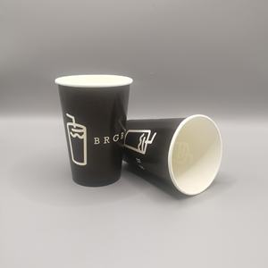 Gobelets en papier jetables personnalisés, imperméables, biodégradables, 12, 16, 22, 30 oz, pour thé froid à emporter, jus, café glacé, cola, boissons à emporter, avec couvercles - Product Image 2