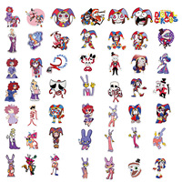 56 Autocollants Magiques Chiffres Explosifs Transfrontaliers Thème Cirque Dessin Animé pour Guitare, Ordinateur Portable, Bagages, Bricolage, Imperméables, Cadeau, Artisanat, Modélisme