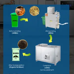 Mesin pemisah makanan limbah minyak dan air dehidrator limbah makanan mesin pembuangan sampah