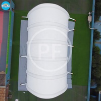 Dôme d'air de football professionnel pour le stade de sport de tennis de gymnase Dômes gonflables pris en charge par l'air Bâtiment de structure de membrane en PVC PVDF