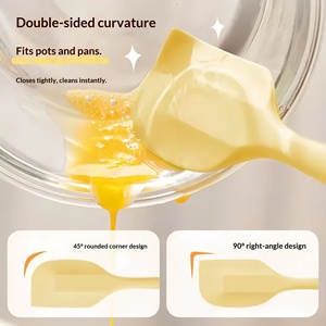 Espátula de Silicona de una Pieza en Varios Tamaños, Raspador de Crema y Pastel, Cuchillo para Mezclar Chocolate, Herramienta para Hornear - Product Image 2