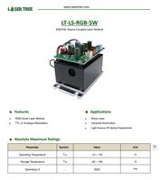Module laser RVB LT-LS-RGB-5W laser à couplage spatial avec pièces d'équipements laser à modulation TTL