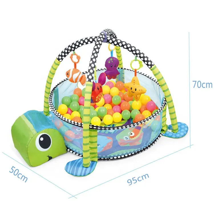 High Quality Baby gym play mat More-in-One Kids Activity Gym Ball Pit Folding Baby Play Mat