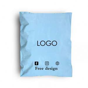 Sacs postaux personnalisés à faible MOQ, sacs d'expédition noirs mats avec logo, sacs d'expédition en polyéthylène pour vêtements, colis d'expédition avec avertissement de suffocation - Product Image 2