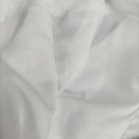 Tissu pongé blanc lisse 100% microfibre polyester ultra doux et fin pour doublure de costume formel