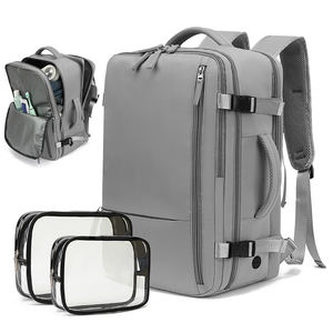 Sac à dos de voyage imperméable de grande capacité avec fermeture éclair, design tendance personnalisé - Product Image 3