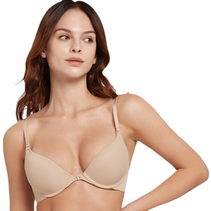 Commerce Extérieur Vente en Gros Respirant Petite Poitrine Froncée Logo sur Coupe Femmes Anti-Affaissement Sans Couture Boucle Avant Soutien-Gorge pour Femmes - Product Image 5