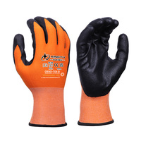 Guantes de Seguridad Recubiertos de Nitrilo MicroFoam XINGYU, Guantes Industriales Flexibles de Nailon y Spandex de Calibre 15, Guantes de Trabajo Micro-Foam para el Hogar