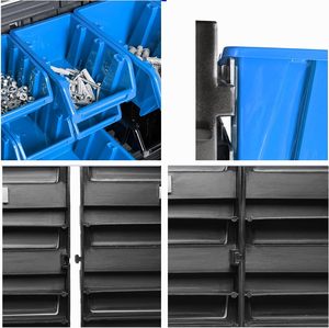 Atölye duvar rafı garaj rafları 576X780 duvar rafı istifleme 28 kutuları Pegboard plastik aracı duvara montaj eşya kutuları araç kutusu - Product Image 6