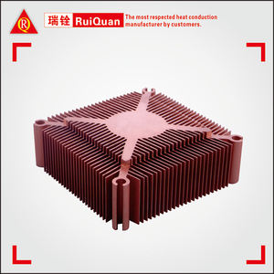 Serie 6000 su ordinazione di alluminio profili di dissipatore di calore quadrato di estrusione con rame PC CPU fabbrica di raffreddamento diretto dissipatore di calore in scatola - Product Image 4