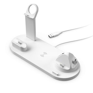แท่นชาร์จไร้สาย 3-in-1 กำลังไฟ 30W สำหรับ iPhone นาฬิกา หูฟัง รองรับการชาร์จเร็ว พร้อมพอร์ต USB-A - Product Image 4